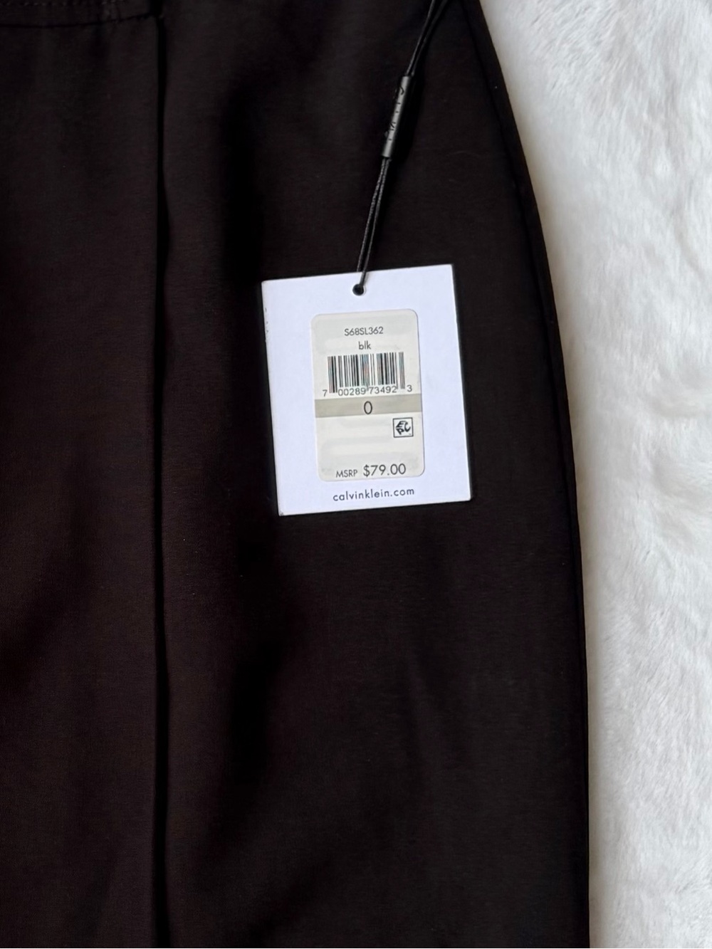 NWT Calvin Klein Black Pencil Skirt - Picture 3 of 3